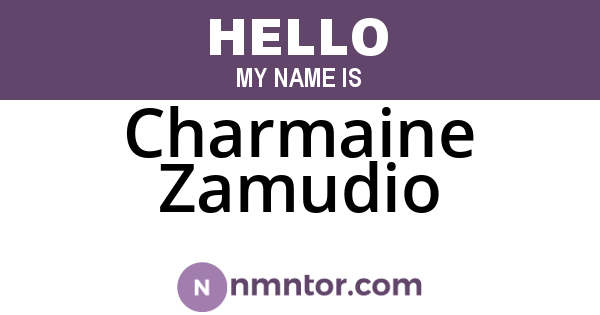 Charmaine Zamudio