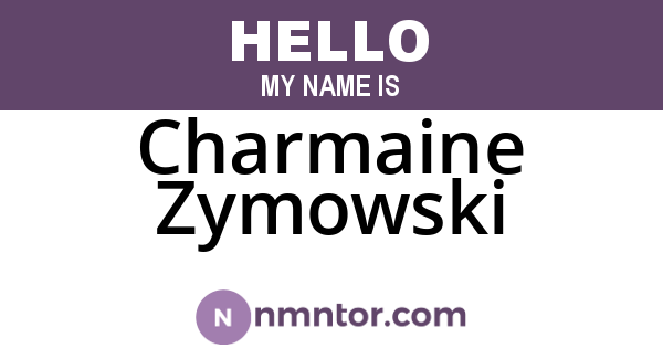 Charmaine Zymowski