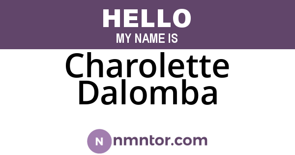 Charolette Dalomba