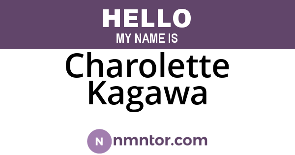Charolette Kagawa
