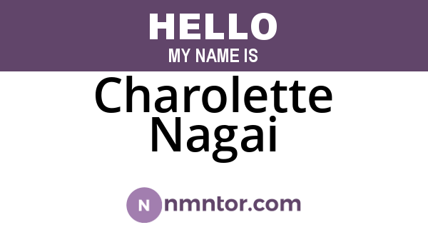 Charolette Nagai
