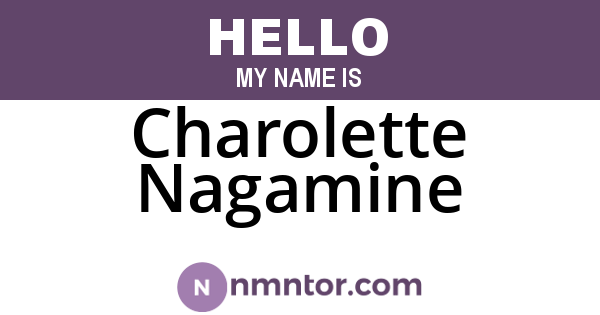 Charolette Nagamine
