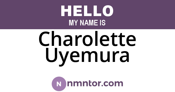 Charolette Uyemura