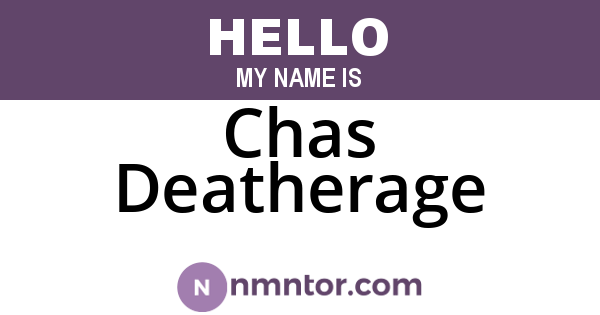 Chas Deatherage