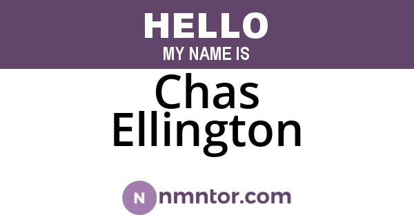Chas Ellington