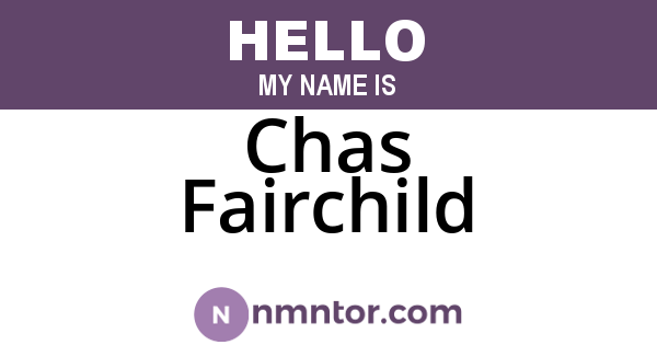 Chas Fairchild