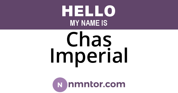 Chas Imperial