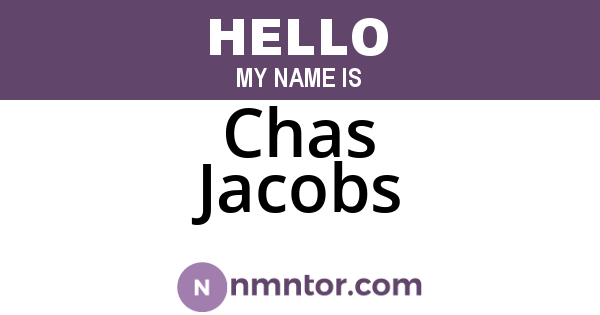 Chas Jacobs