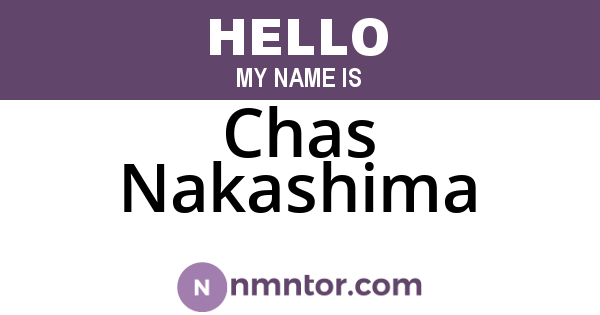Chas Nakashima