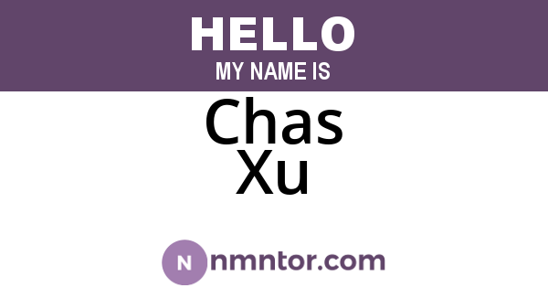 Chas Xu