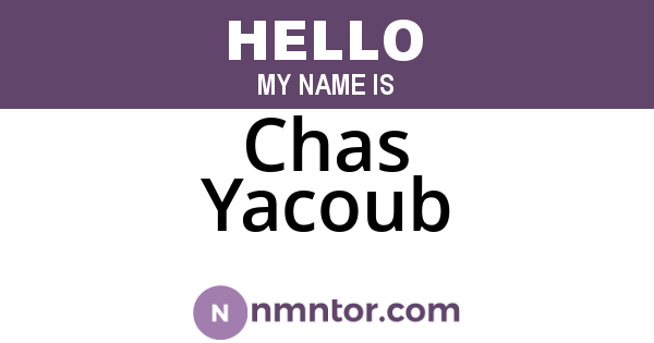 Chas Yacoub