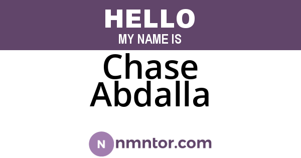 Chase Abdalla