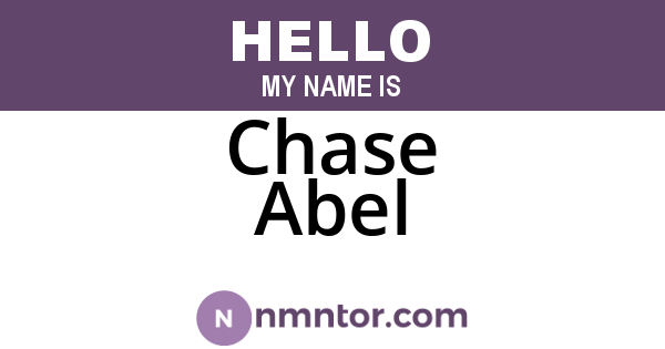 Chase Abel