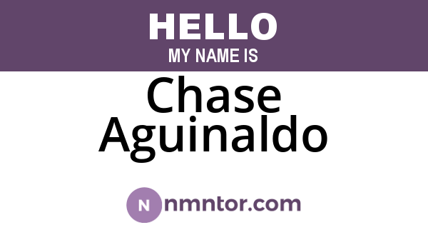 Chase Aguinaldo