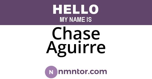 Chase Aguirre