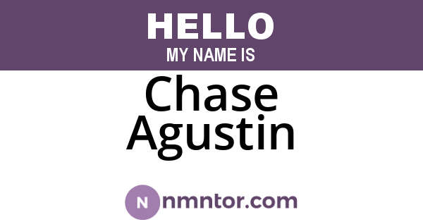 Chase Agustin
