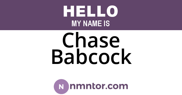 Chase Babcock
