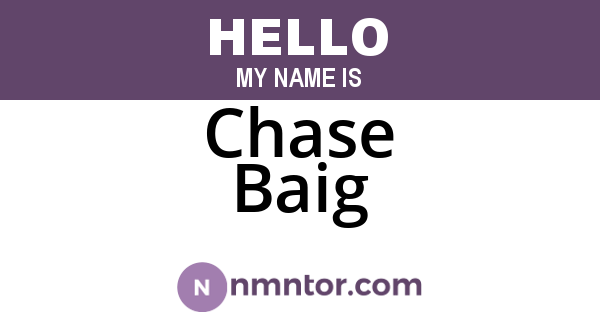 Chase Baig