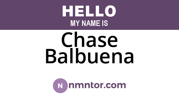 Chase Balbuena