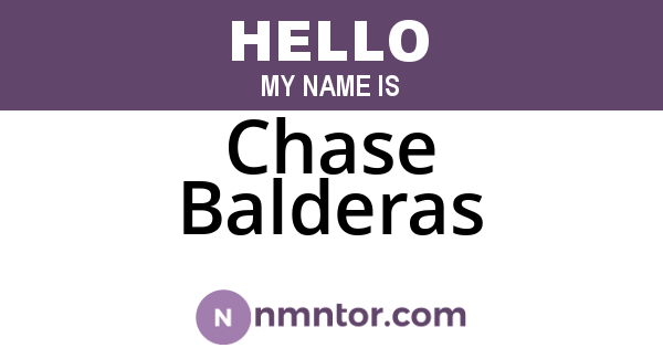Chase Balderas