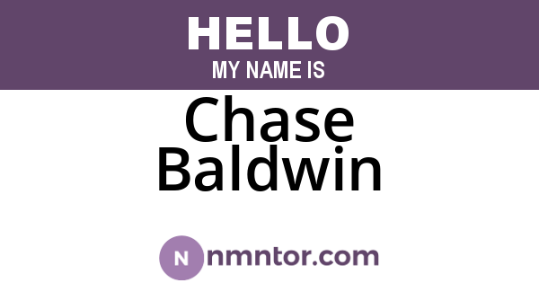 Chase Baldwin