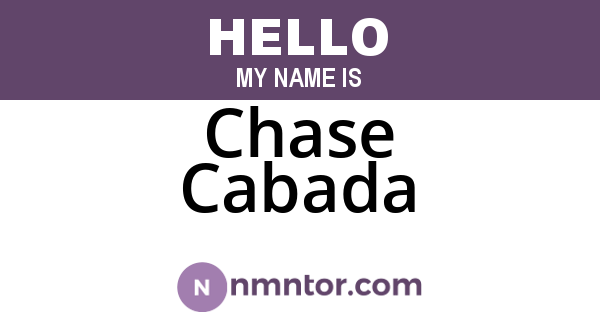 Chase Cabada
