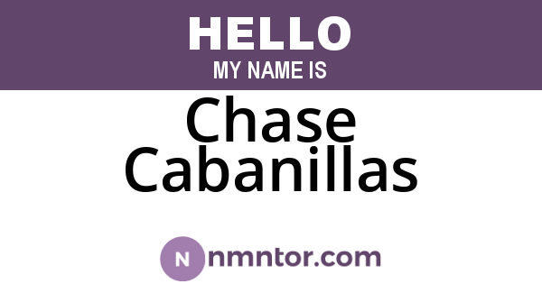 Chase Cabanillas
