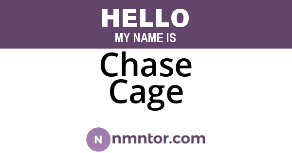 Chase Cage