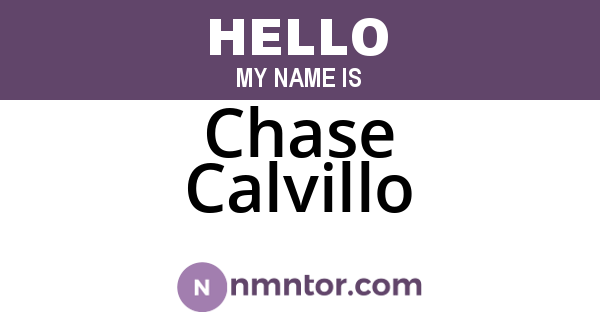 Chase Calvillo