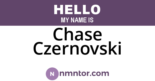 Chase Czernovski
