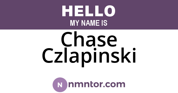 Chase Czlapinski