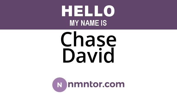 Chase David