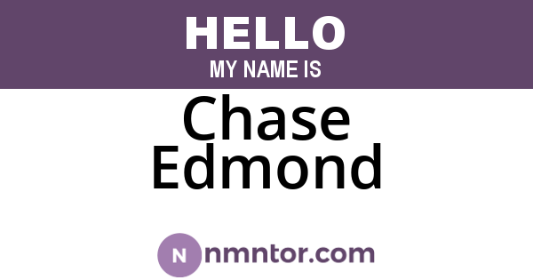 Chase Edmond