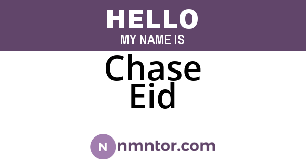 Chase Eid
