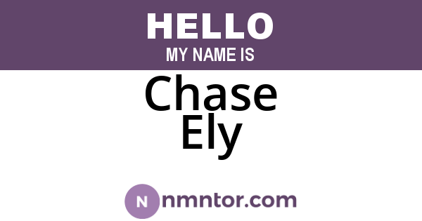 Chase Ely