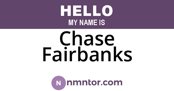Chase Fairbanks