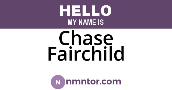 Chase Fairchild
