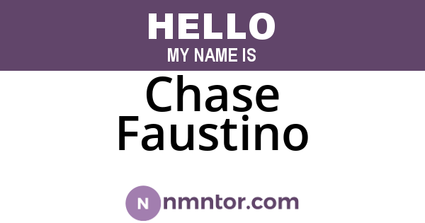 Chase Faustino