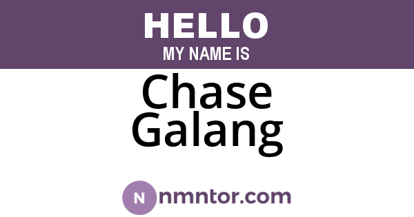 Chase Galang