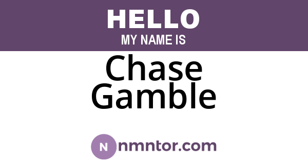 Chase Gamble