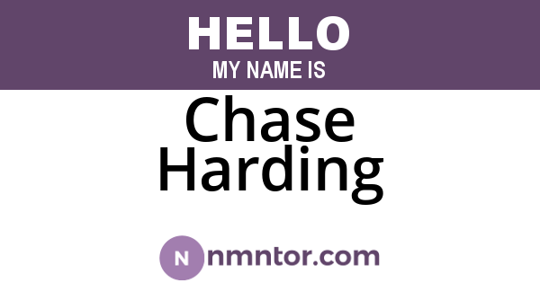 Chase Harding