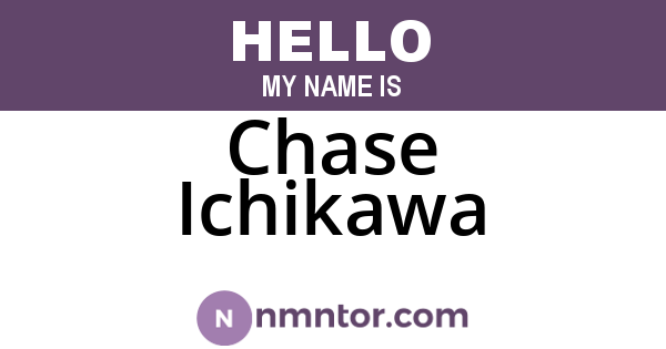 Chase Ichikawa