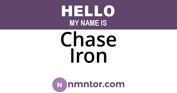 Chase Iron