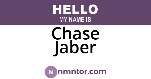 Chase Jaber