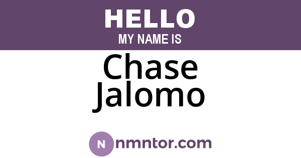 Chase Jalomo
