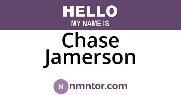 Chase Jamerson