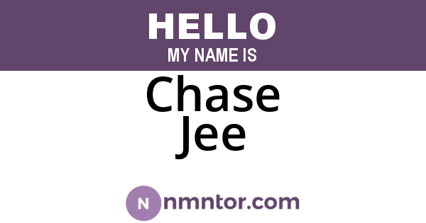 Chase Jee