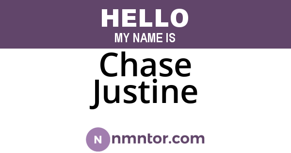 Chase Justine