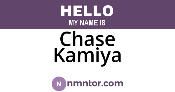 Chase Kamiya