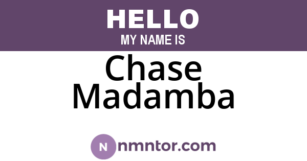 Chase Madamba